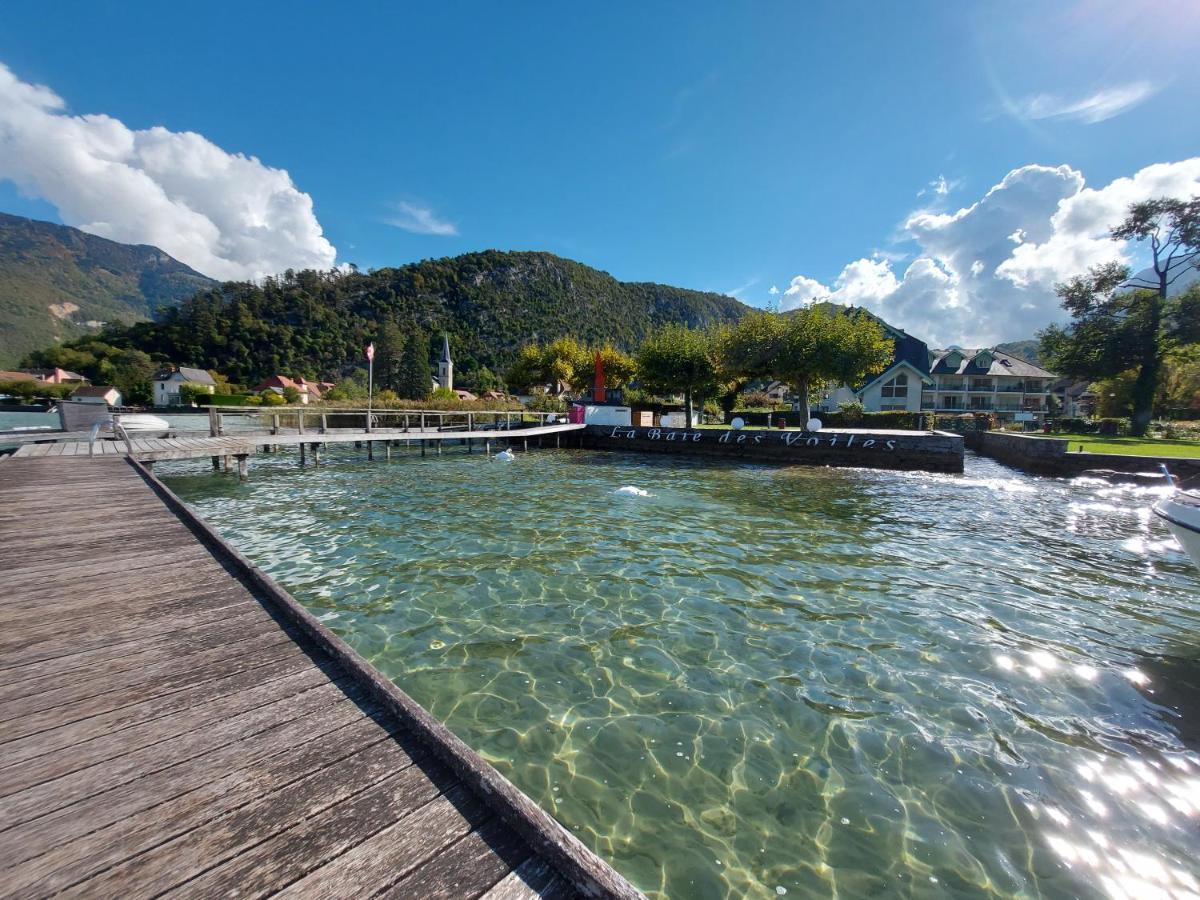Studio Les Pieds Dans L'Eau Au Bord Du Lac D'Annecy Duingt Exterior foto