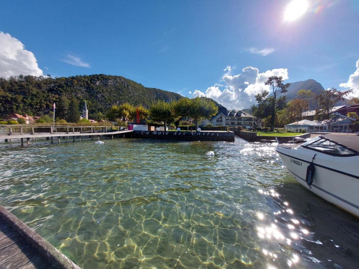 Ferienwohnung Studio Les Pieds Dans L'Eau Au Bord Du Lac D'Annecy Duingt Exterior foto