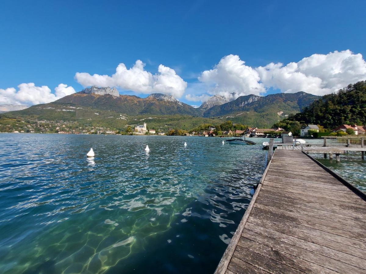 Studio Les Pieds Dans L'Eau Au Bord Du Lac D'Annecy Duingt Exterior foto